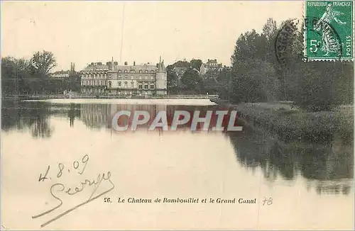 Ansichtskarte AK Chateau de Rambouillet et le Grand Canal