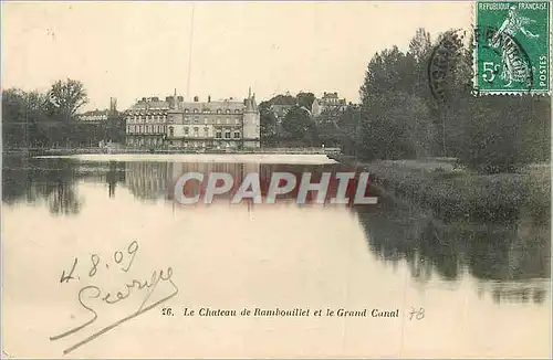 Cartes postales Chateau de Rambouillet et le Grand Canal