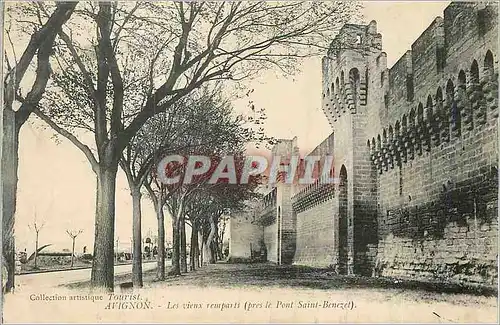 Ansichtskarte AK Avignon Les vieux Remparts (pres le Pont Saint Benezet)