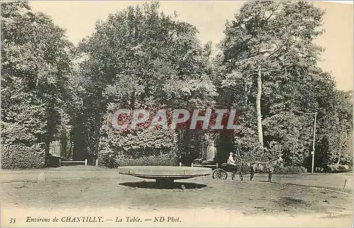 Ansichtskarte AK Envions de Chantilly La Table Attelage Cheval