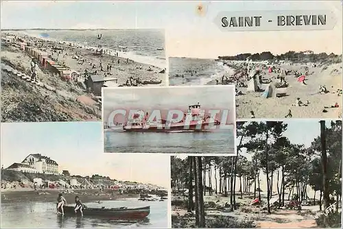 Moderne Karte Saint Brevin Plages Forets et Bateau