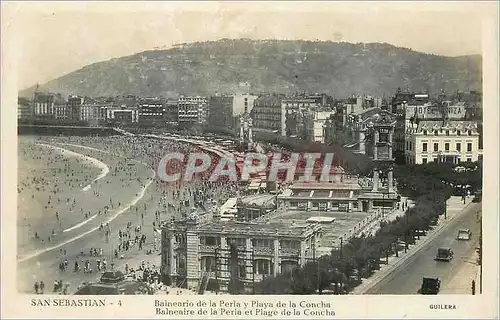 Cartes postales moderne San Sebastian Balneaire de la Perla et Plage de la Concha