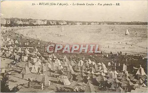 Ansichtskarte AK Royan (Cote d'Argent) La Grande Couche Vue Generale