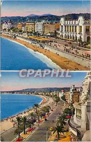 Cartes postales Nice (A M) La Promenade des Anglais Palais de la Mediterranee
