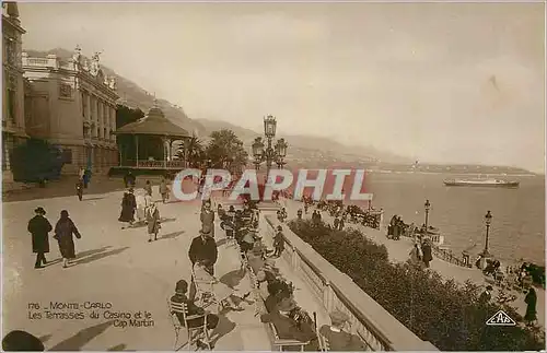 Cartes postales Monte Carlo Les Terrasses du Casino et le Cap Martin