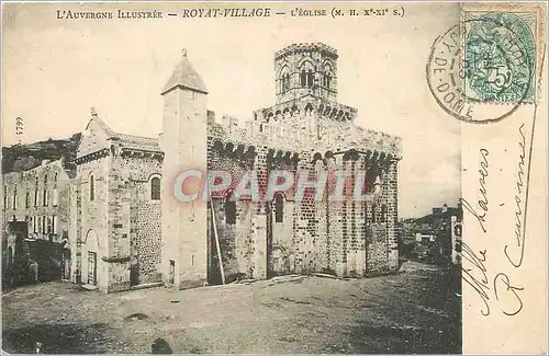 Ansichtskarte AK Royat Village L'Auvergne Illustree L'Eglise (M H Xe XIe S)