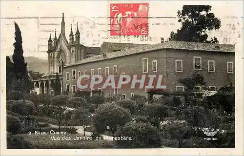 Cartes postales Nice Cimiez Vue des Jardins du Monastere