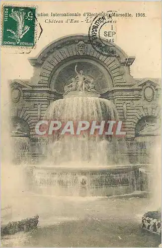 Cartes postales Marseille 1908 Station International d'Electricite Chateau d'Eau Les Cascades