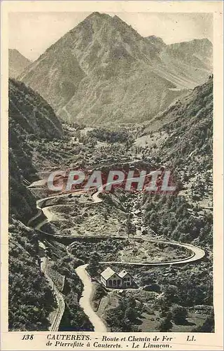 Cartes postales Cauterets Route et Chemin de Fer de Pierrefitte a Cauterets Le Limacon