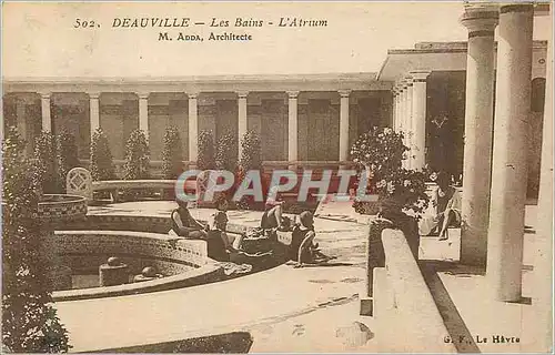 Ansichtskarte AK Deauville Les Bains L'Atrium