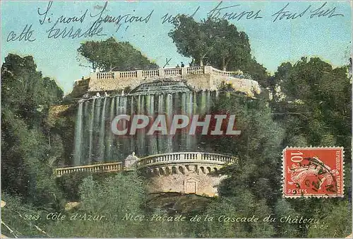 Cartes postales Nice Cote d'Azur Facade de la Cascade du Chateau