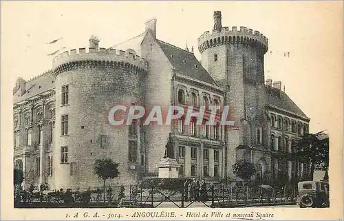 Cartes postales Angouleme Hotel de Ville et Nouveau Square