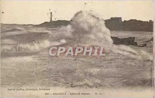 Cartes postales Biarritz Effets de Vagues