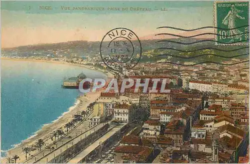 Cartes postales Nice Vue panoramique prise du Chateau