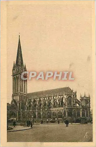 Ansichtskarte AK Caen Le Pays Normand Place et Eglise Saint Pierre