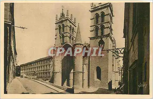 Cartes postales Montpellier (Herault) La Douce Frnce La Cathedrale Saint Pierre et la Faculte de Medecine