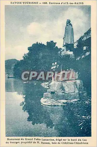 Ansichtskarte AK Environs d'Aix les Bains Savoie Tourisme Monument du Grand Poete Lamartine