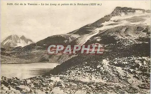 Cartes postales Col de Vanoise Le Lac Long et Pointe de la Rechasse (3223 m)