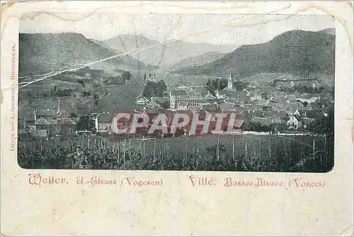 Cartes postales Ville Basse Alsace (Vosges) Weiler