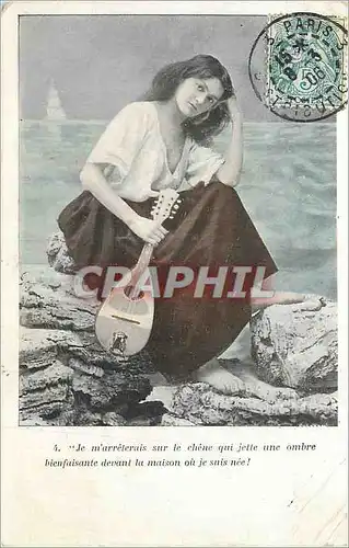 Cartes postales Je m'arreterais sur le Chene qui Jette une Ombre Bienfaisante devant la maison ou je suis nee