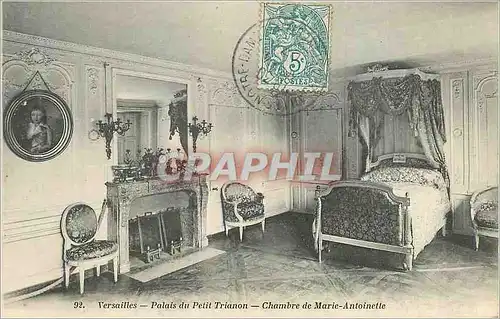 Ansichtskarte AK Versailles Palais du Petit Trianon Chambre de Marie Antoinette