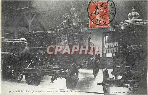 Cartes postales Versailles Voiture du Sacre de Charles X