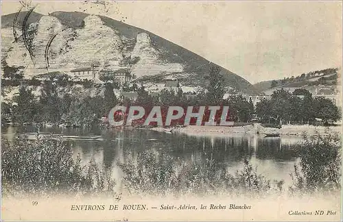 Cartes postales Environs de Rouen Saint Adrien Les Rochers Blanches