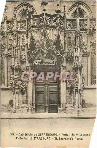 Cartes postales Cathedrale de Strasbourg Portail Saint Laurent