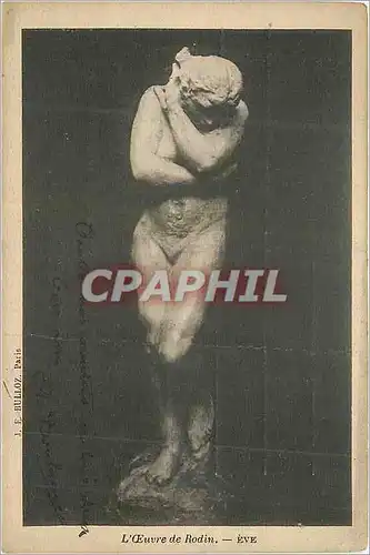 Cartes postales Eve L'Oeuvre de Rodin