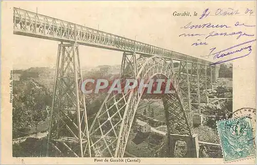 Ansichtskarte AK Garabit (Cantal) Pont de Garabit