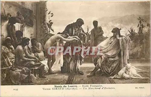 Ansichtskarte AK Musee de Louvre Ecole Francaise Victor Giraud (1840 1871) Un Marchant d'Esclaves