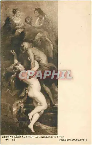 Cartes postales Musee de Louvre Paris Rubens (Ecole Flamande) Le Triomphe de la Verite