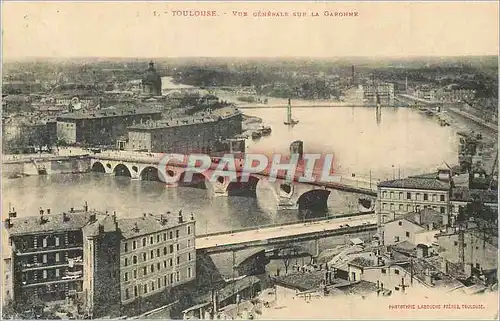 Ansichtskarte AK Toulouse Vue Generale sur la Garonne