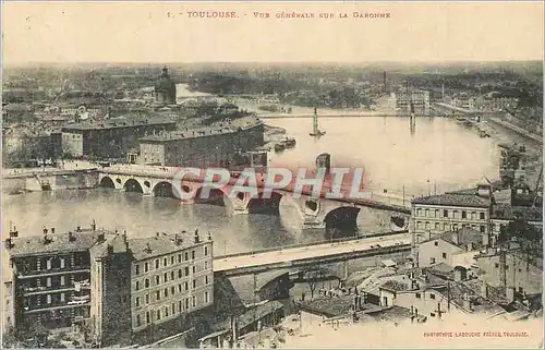Cartes postales Toulouse Vue Generale sur la Garonne