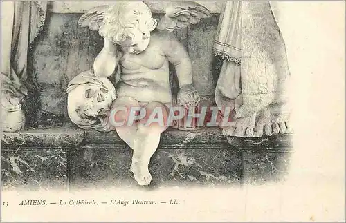 Cartes postales Amiens La Cathedrale L'Ange Pleureur