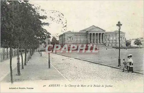 Ansichtskarte AK Angers le Champ de Mars et le Palais de Justice