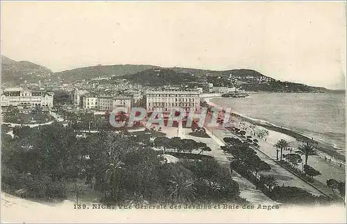 Ansichtskarte AK Nice Vue Generale des Jardins et Baie des Anges