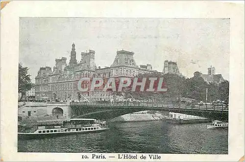 Cartes postales Paris l'Hotel de Ville