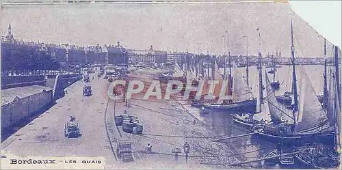 Cartes postales Bordeaux les Quais Bateaux