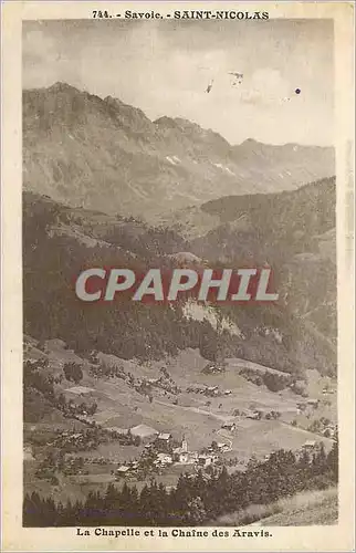 Cartes postales Savoie Saint Nicolas la Chapelle et la Chaine des Aravis