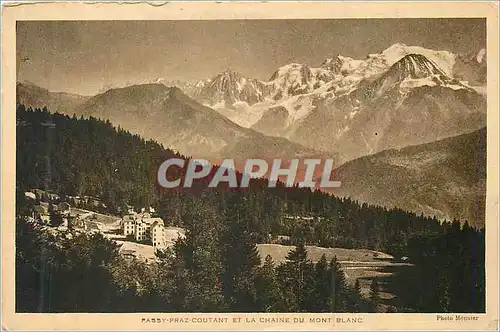 Ansichtskarte AK Passy Praz Coutant et la Chaine du Mont Blanc