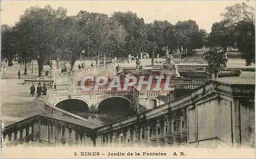 Cartes postales Nimes Jardin de la Fontaine