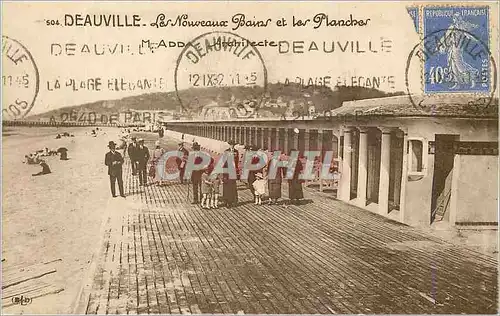 Cartes postales Deauville Les Nouveaux Bains et les Planches