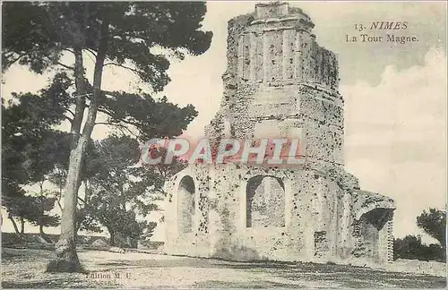 Cartes postales Nimes La Tour Magne