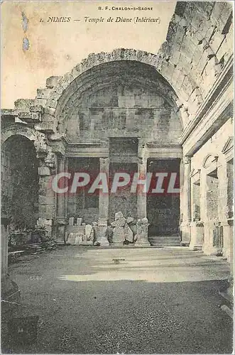 Cartes postales Nimes Temple de Diane (Interieur)