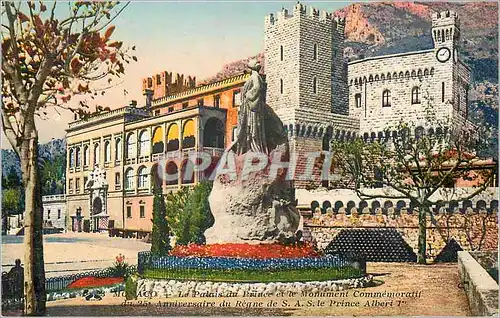 Ansichtskarte AK Monaco Le Palais du Prince et le Monument Commemoratif du 25e Anniversaire du Regne de S A S Le