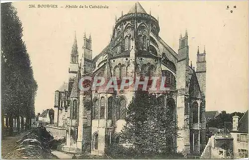 Ansichtskarte AK Bourges Abside de la Cathedrale