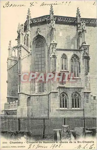 Ansichtskarte AK Chambery Chapelle de Nemours et abside de la Ste Chapelle