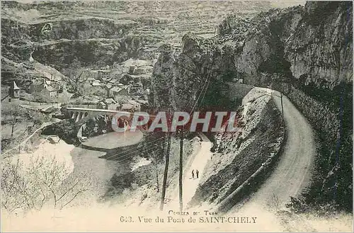Cartes postales Vue du Pont de Saint Chely Gorges du Tarn
