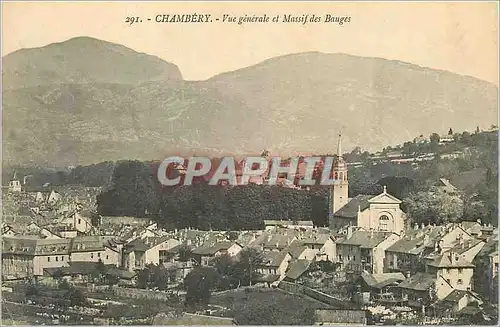 Cartes postales Chambery Vue Generale et Massif des Bauges